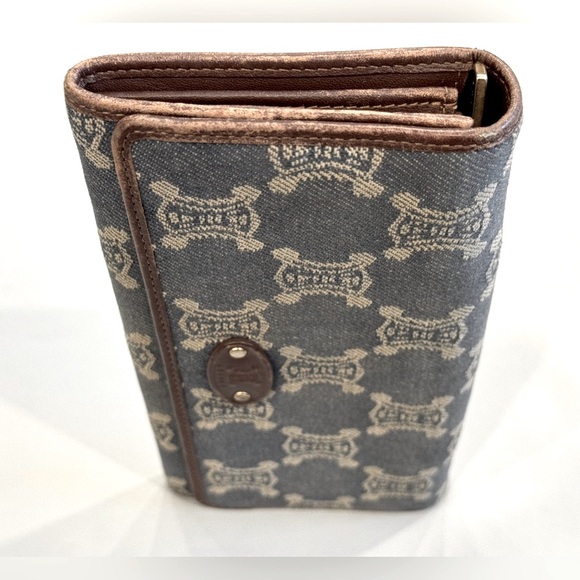 Celine Macadam Denim and Leather Continental Wallet - Picture 2 of 6
